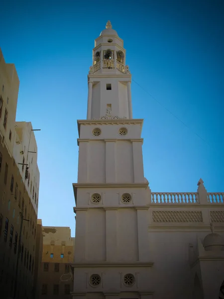 Widok zewnętrzny Meczet Al-Jama, Szibam, Hadhramaut, Jemenu — Zdjęcie stockowe