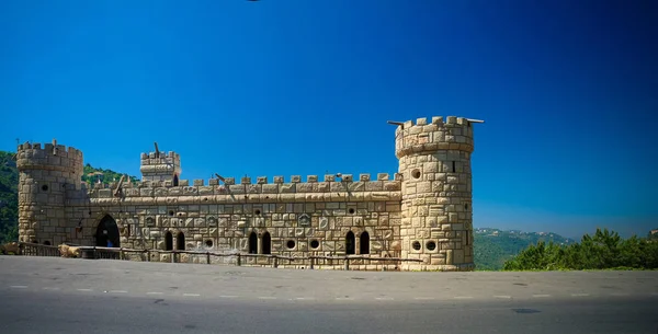 在 Deir al Qamar，黎巴嫩穆萨城堡的外观 — 图库照片