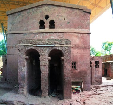 Biete Mariam kaya kesme Kilisesi, Lalibela, Etiyopya