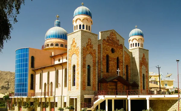 Exterior view to San Antonios Church,Keren, Eritrea — Stock Photo, Image