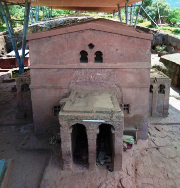 Biete Mariam kaya kesme Kilisesi, Lalibela, Etiyopya