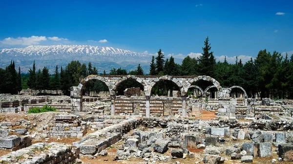 Руїни стародавнього міста Anjar, Bekaa Долина Ліван — стокове фото
