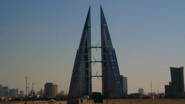 Panorama stadtblick auf manama city, bahrain — Stockfoto
