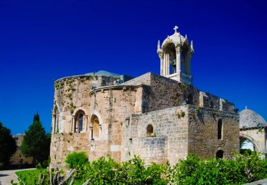 Haçlı seferleri döneminden kalma kilise St John-işareti Byblos, Lübnan,