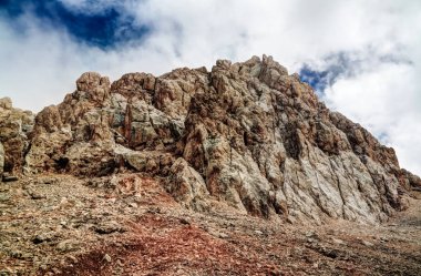 Schalbus-Dag dağ, Dağıstan, Caucasus Rusya Panoraması