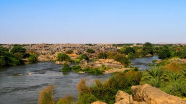 Third Cataract of Nile near Tombos Sudan clipart