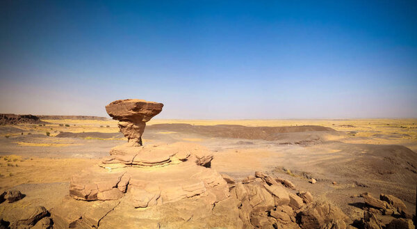 Rock formation at Sahara desert near Tchirozerine region, Agadez, Niger