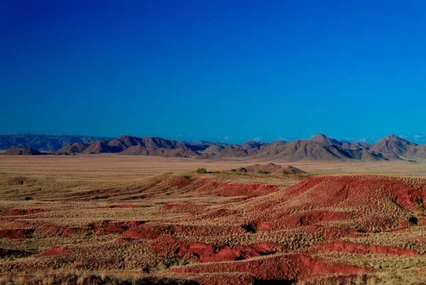 ナミブ砂漠で夕日を石化した砂丘 — ストック写真