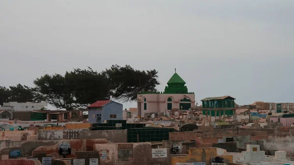 Vista panorâmica para o Cemitério muçulmano, Saint-Louis, Senegal — Fotografia de Stock