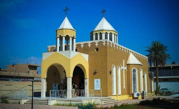 Внешний вид Армянской католической евангелической церкви, Багдад, Ирак — стоковое фото