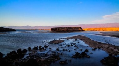 Panorama of Crater salt lake Assal Djibouti clipart