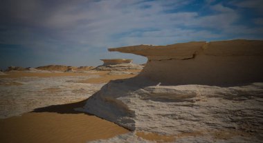 Soyut doğa heykelleri beyaz çöl, Sahara, Mısır