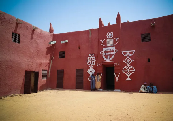 Exterior view to Damagaram sultan residence, Zinder, Niger — Stock Photo, Image