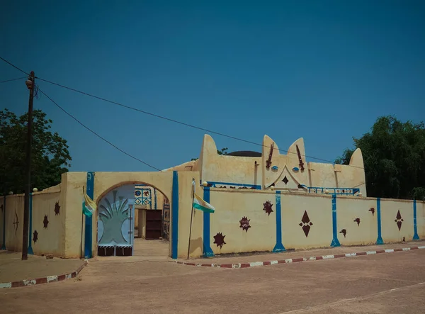 Külső nézet Dosso sultan residence, Niger — Stock Fotó