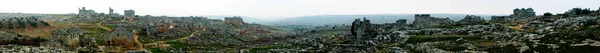 Panorama of ruined abandoned dead city Serjilla in Syria — Stock Photo, Image