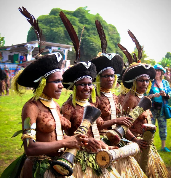 La tribu Sili Muli participe au festival Mount Hagen en Papouasie-Nouvelle-Guinée — Photo