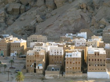 Şibam çamur gökdelenler, Hadhramaut, Yemen Panoraması