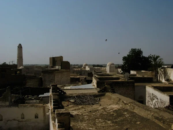 Vista aérea exterior para a antiga fortaleza de Zabid, Iêmen — Fotografia de Stock