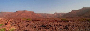 Adrar Dağı Terjit, kayalar ve Moritanya gorge yakınındaki Panorama