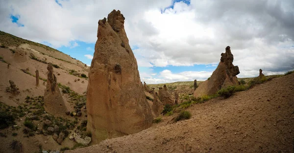 Devrent vadisi ne de hayal gücü vadisine yakın çekim görünümü, Kapadokya, Türkiye