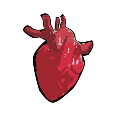 Kalp doku. Vektör, Eps10