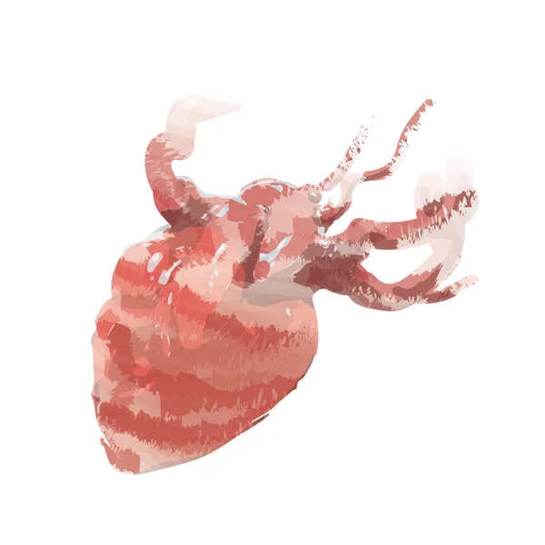 Векторна ілюстрація замороженого серця — стоковий вектор