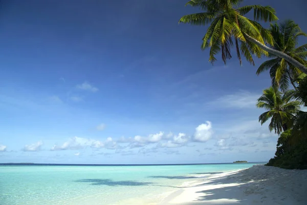 Tropical island and sand beach exotic travel. — Stock Photo, Image