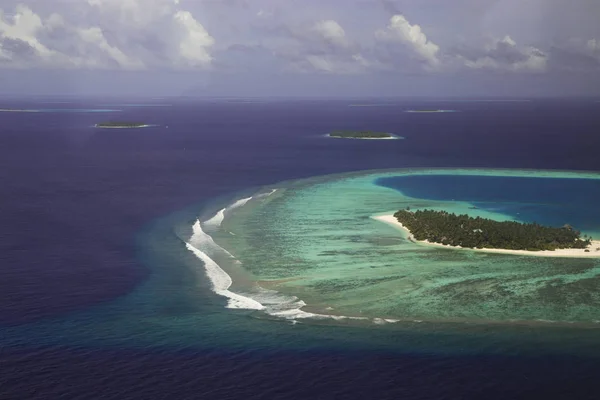 Islands in the ocean. View from above.