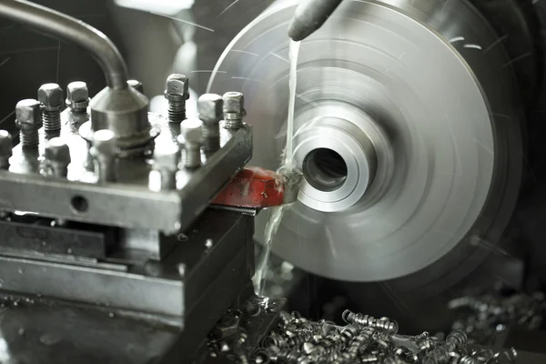 Metalworking machine at work — Stock Photo, Image