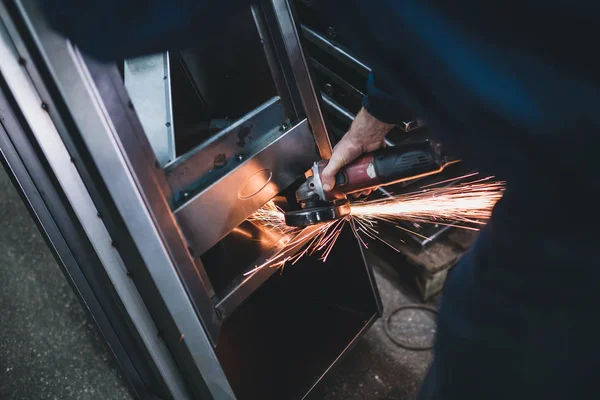 Metallurgi Tung Industri Fabrik För Tillverkning Tunga Pelletskaminer Och Pannor — Stockfoto