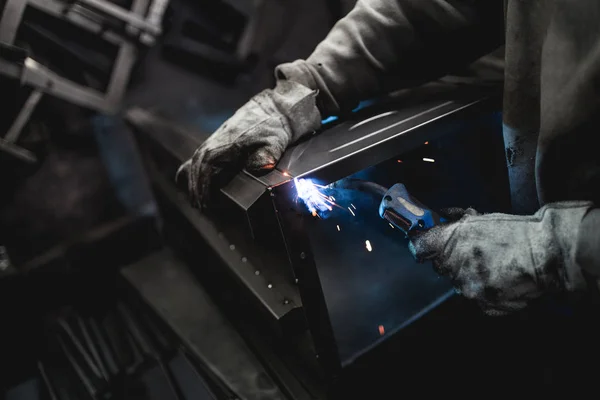 Industria Metallurgica Fabbrica Produzione Stufe Pellet Pesanti Caldaie Primo Piano — Foto Stock