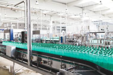 Şişeleme tesisi - su işleme ve şişe saf mineral gazlı su şişeleme için satır şişeleme