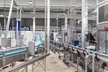 Şişeleme tesisi - su işleme ve şişe saf mineral gazlı su şişeleme için satır şişeleme