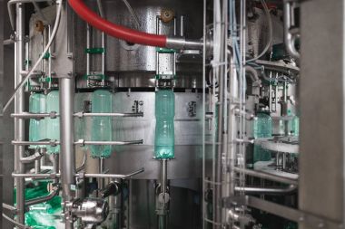 Şişeleme tesisi - su işleme ve şişe saf mineral gazlı su şişeleme için satır şişeleme