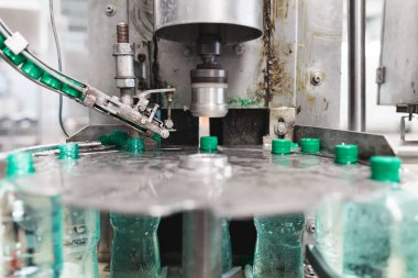 Şişeleme tesisi - su işleme ve şişe saf mineral gazlı su şişeleme için satır şişeleme