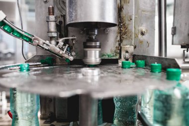 Şişeleme tesisi - su işleme ve şişe saf mineral gazlı su şişeleme için satır şişeleme