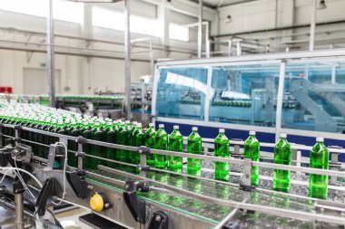 Şişeleme tesisi - su işleme ve şişe saf mineral gazlı su şişeleme için satır şişeleme