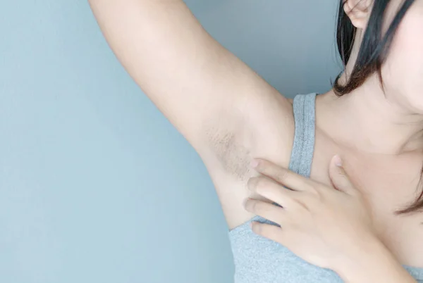 Women Problem Black Armpit Grey Background Skin Care Beauty Concept Royalty Free Stock Photos