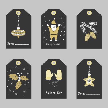 Mutlu Noeller ve mutlu yeni yıl kartları ile ayarla.