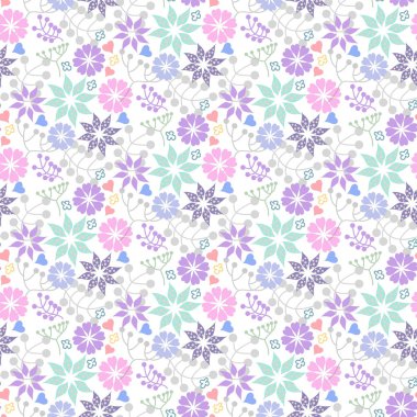 Renkli çiçek deseni