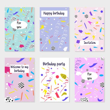 Parti kartları ve davetiyeler. 