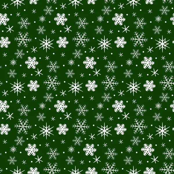 あなたのデザインの雪の結晶のシームレス パターン. — ストックベクタ