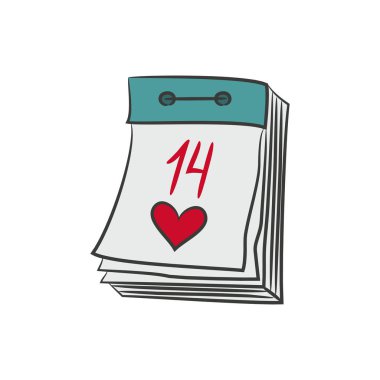 Ayırma beyaz zemin üzerine tasarımınız için takvim. 