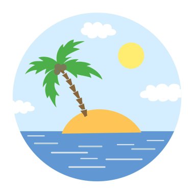 Palm Island renkli simgesiyle. 