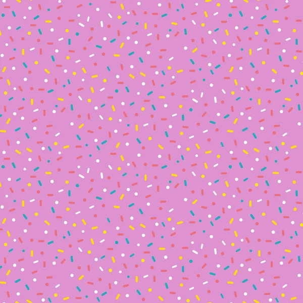 Seamless pattern with sweets on the pink background. — Stock Vector