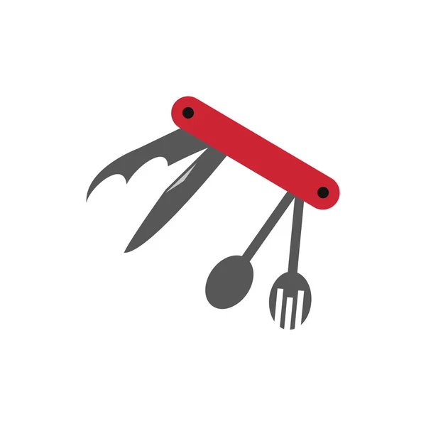 Icono de Jackknife en el fondo blanco . — Vector de stock