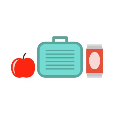 Çocuklar için okul öğle yemeği kutusu. 