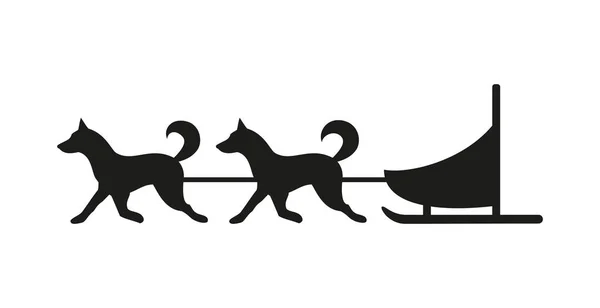 Hundspann enkel ikon på vit bakgrund. — Stock vektor
