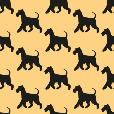 İn korkunç siyah siluetleri ile Seamless Modeli.