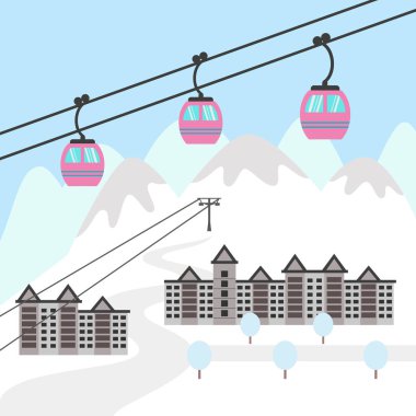 Ski resort simgesi.